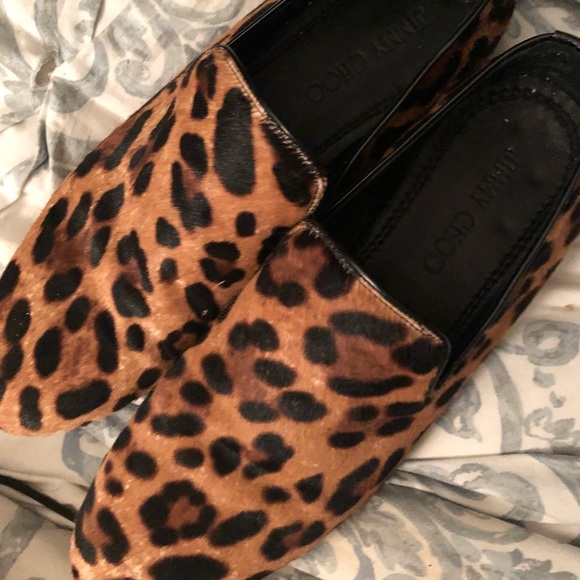 MENS SHOES JIMMY CHOO Euro42 SIZE 9 LEOPARD PRINT - Picture 6 of 10